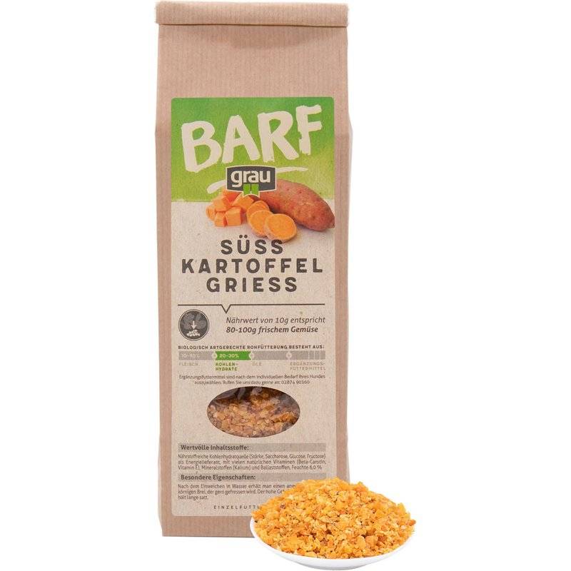 grau Süßkartoffel-Grieß - 150 g (39,67 € pro 1 kg) von Grau