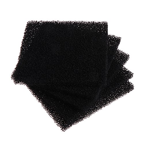 Greabuy 5 Stücke Aquarium Ersatz Medien Aquarium Filter Aktivkohle Schwamm Schwarz Schaum Pad 5 1x5 1 Zoll Filter Zubehör von Greabuy