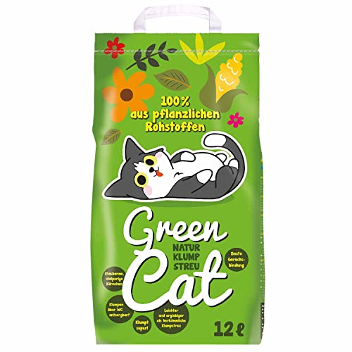 GreenCat 4x12 =48 Liter GREENCAT NATURSTREU ÖKO-Plus Green CAT`S KATZENSTREU - Best STREU Green CAT innerhalb Deutschlands (außer Inseln) von GreenCat