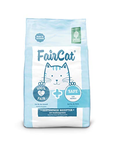 Green Petfood Faircat Safe (1 x 7,5 kg) | Adult | Premium Trockenfutter für ausgewachsene Katzen | Huhn & nachhaltiges Insektenprotein | getreidefrei | mit Beeren & Früchten | Katzenfutter | 1er Pack von Green Petfood