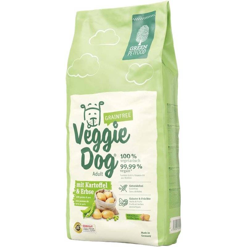 Green Petfood VeggieDog grainfree Hunde-Trockenfutter -... (4,80 € pro 1 kg) von Green Petfood