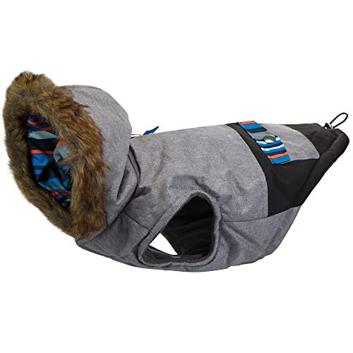 Greenhound SOS Hundemantel Gr. M Rückenlänge 40 cm - warme Hundejacke aus pflegeleichtem und wasserabweisendem RPET von Greenhound