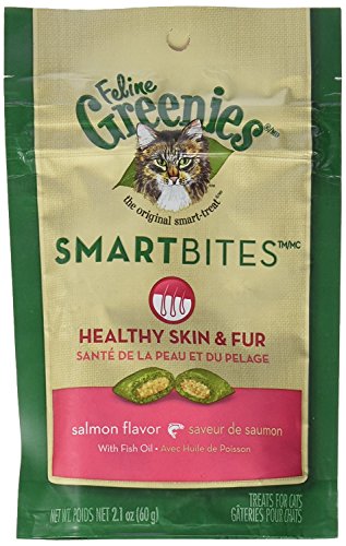 Feline Greenies Smartbites Healthy Skin & Fur Salmon Flavor 2.1oz - Pack of 6 von Greenies