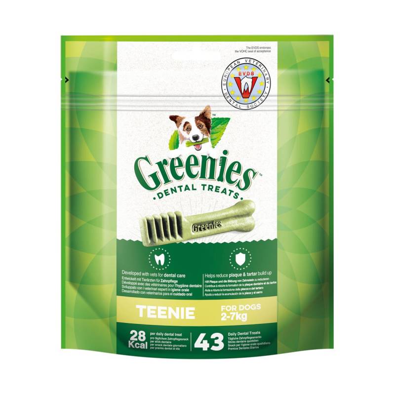 Greenies Teenie Zahnpflegesnacks für Hunde von 2-7kg 340g von Greenies