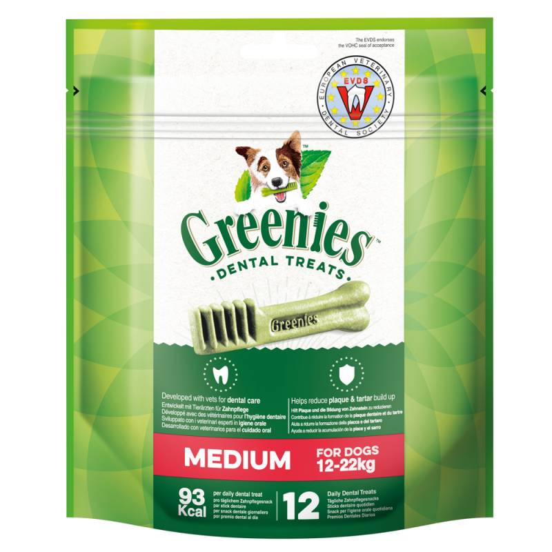 Greenies Zahnpflege-Kausnacks für Hunde 85 g / 170 g / 340 g - 340 g (Medium) von Greenies