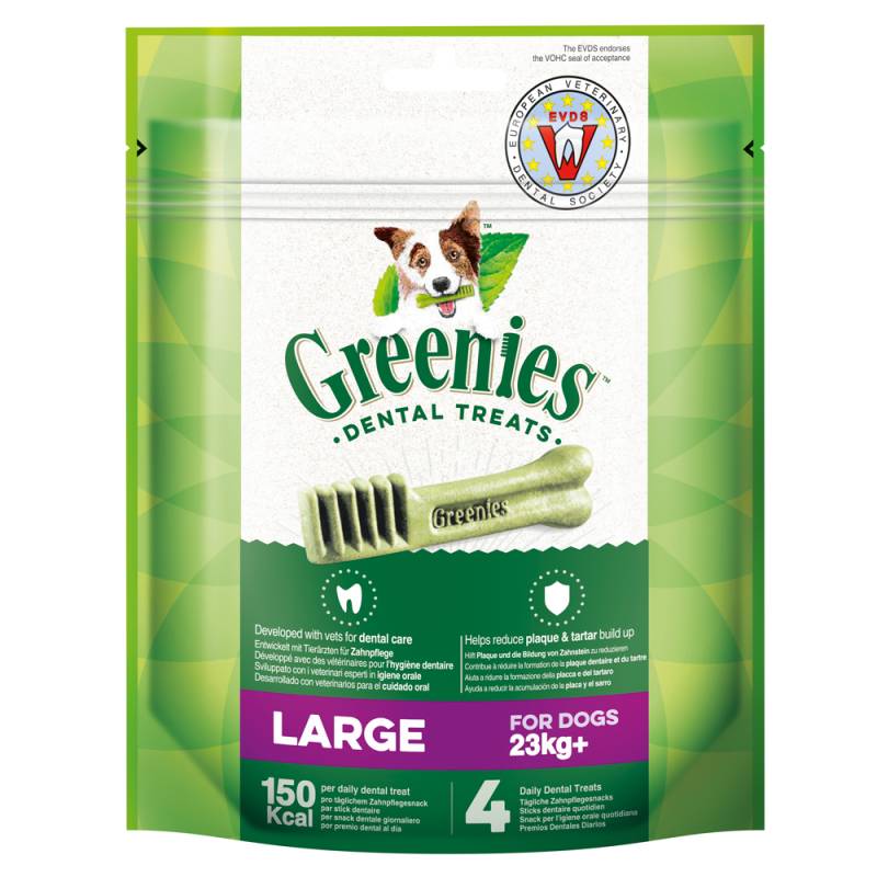 Sparpaket Greenies Zahnpflege-Kausnacks für Hunde 3 x 85 g / 170 g / 340 g - Large (3 x 170 g) von Greenies