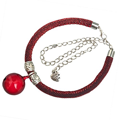 Greenlans Verstellbarer Katze Welpe Hund Haustier Halsband Halskette Lange Kette, mit Glocke von Greenlans