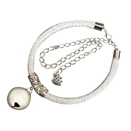 Greenlans Verstellbarer Katze Welpe Hund Haustier Halsband Halskette Lange Kette, mit Glocke von Greenlans