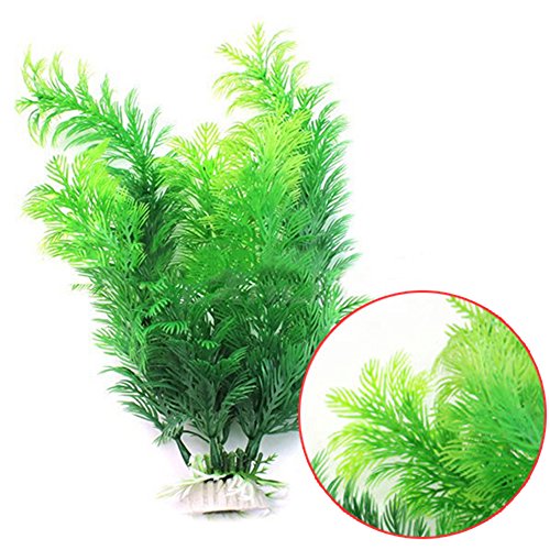 Künstliche Wasser Pflanze Grün Kunststoff Unterwasser Gras Fisch Tank Aquarium Decor von Greenlans