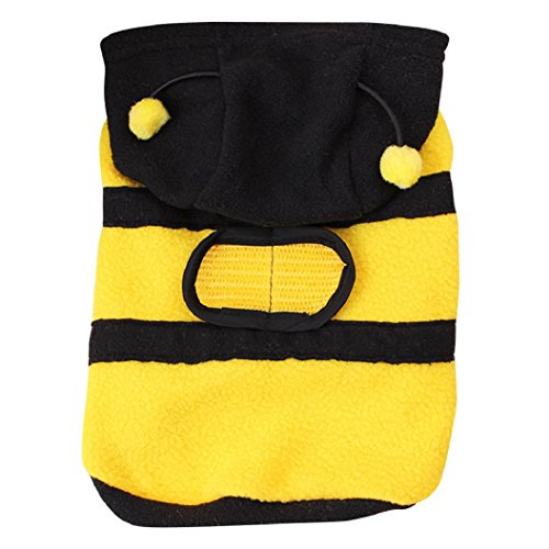 greenlans Pet Hoodie Kleidung Hund Katze Warm Coat Puppy Apparel Cute Fancy Bee Kostüm Outfit von Greenlans