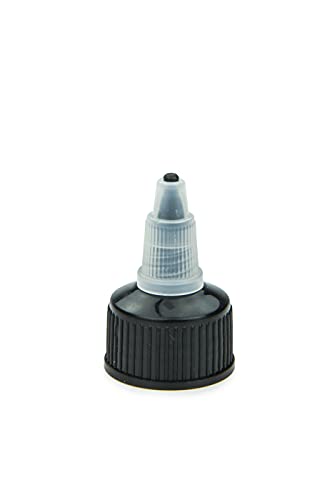 Greenscaping Tropfdosierer, Flaschenaufsatz, Dosierspender für Flaschen mit 24 mm Mündung, Schwarze Farbe (5 Stück) von Greenscaping