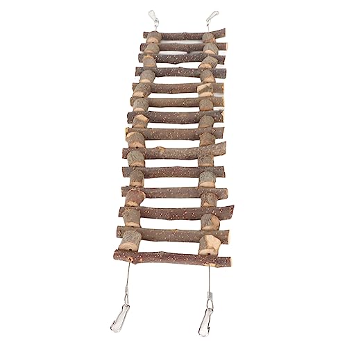 Greensen Flexible Holzleiterbrücke für Haustiere, umweltfreundlich und langlebig, für Papageien und Chinchillas 30cm (50CM) von Greensen