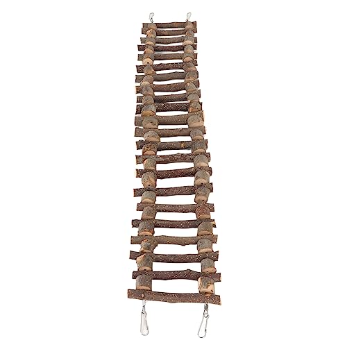 Greensen Flexible Holzleiterbrücke für Haustiere, umweltfreundlich und langlebig, für Papageien und Chinchillas 30cm (70CM) von Greensen