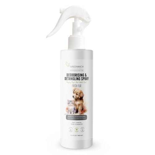 Greenwich Pet Spray: Hunde-Deodorant, Katzen-Deodorant gegen unangenehme Gerüche, Katzenstreu-Spray für Frische, Desodorierungsspray für Hunde, weiches Fell, Deodorant von Greenwich