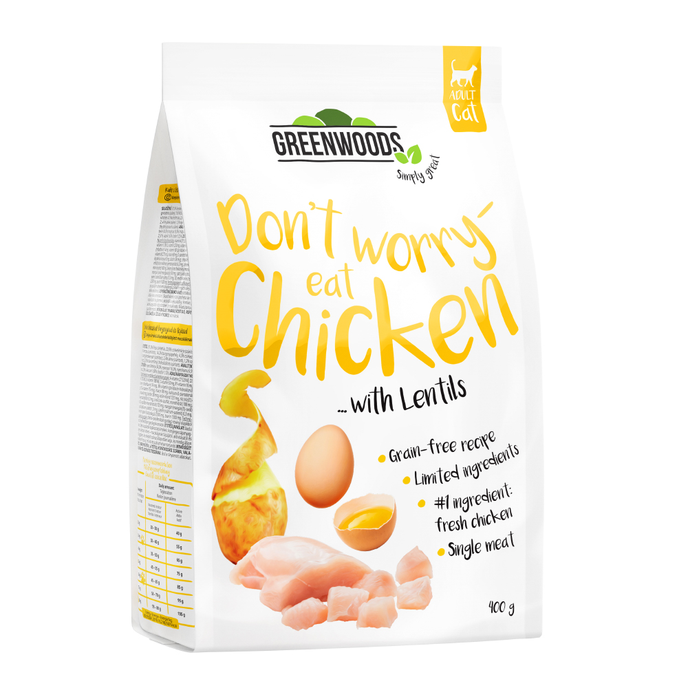 Greenwoods Huhn mit Linsen, Kartoffeln und Ei 400 g von Greenwoods