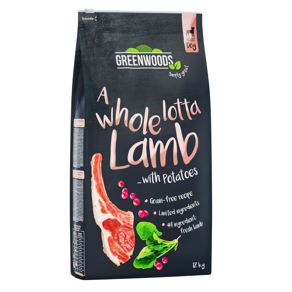 Greenwoods Lamm mit Kartoffeln, Spinat und Cranberries 12 kg von Greenwoods