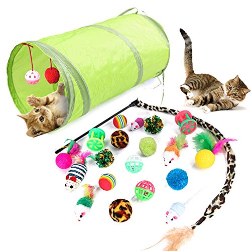 Greethga 21 StüCke/Lot Nette Spielzeug Tasche Kleines Haustier Shop Mini Spielzeug Tier Hund und Katze Spielzeug für Kinder von Greethga