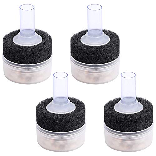 Greethga 4 Pack Luftfilterschwamm Aquarium Filter Aqua Flow Schwamm Luftpumpe für Zucht Fisch Garnelen Tank von Greethga