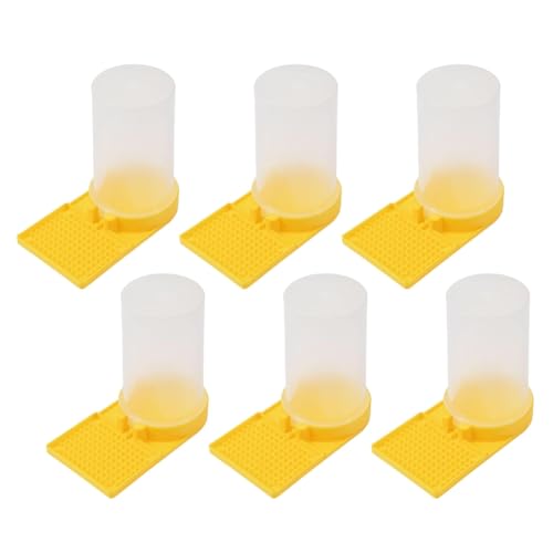 Greethga 6PCS Bee Watering Station Bee Cups Water for Bees Garden Bee Drinking Beekeeping Equipment Honey Beehive Entrance Feeder Easy Install Easy to Use von Greethga