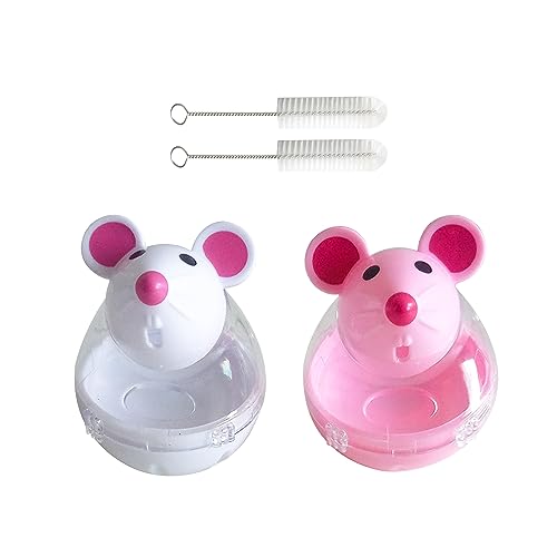Grehge eeding Toys With 2 Pieces Cleaning Brushes, Cat Food Ball Dispenser, Cat Treat Toys, Cat Feeder For Interactive, Training Iq von TAFACE