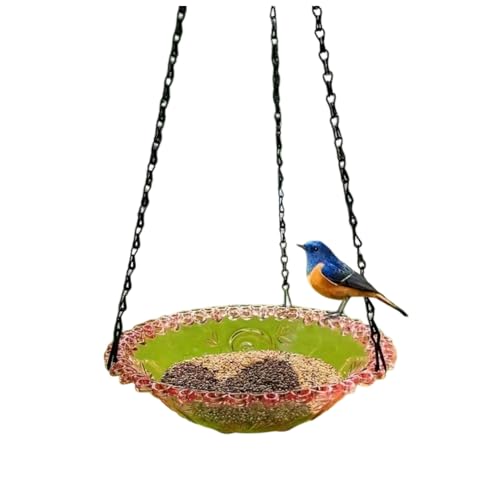 Grendly Explosion Suspension Metal Bird Feeder Outdoor Feeder Pet Bird Bird Feeder Bird Feeder Rosa von Grendly