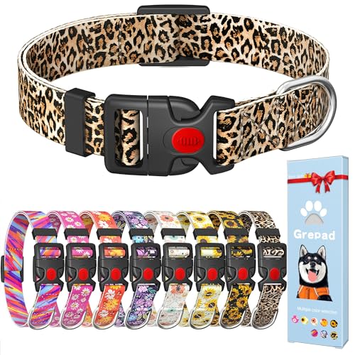 Grepad Hundehalsband mit speziellem Design für große Hunde, Mädchen, Jungen, weibliche und männliche Hunde für Welpen, extra kleine, mittelgroße Hunde, langlebige, weiche Hundehalsbänder mit von Grepad