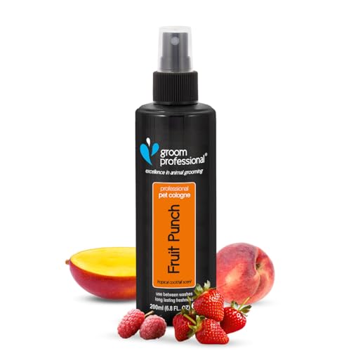 Groom Professional Fruit Punch Haustier Parfüm, Exzellenz in Sachen Haustierpflege, Hundeparfüm mit einem vertrauten fruchtigen Duft, hergestellt in Großbritannien, 200ml von GROOM PROFESSIONAL