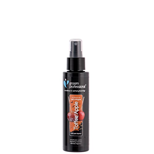 Groom Professional Halloween Toffee Apple Hundeparfüm - Hundeparfüm-Spray - Frisches Duftspray für Hunde Gegen Geruch - Duft von gezuckerten Äpfeln und Toffee - Langanhaltender Duft, 100ml von Groom Professional