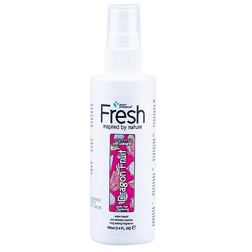 Groom Professional Fresh Dragon Fruit Hundeparfüm - Hundeparfüm-Spray - Frisches Duftspray für Hunde Gegen Geruch - Exotischer Duft von Drachenfrüchten - Langanhaltender Duft, 100ml von Groom Professional