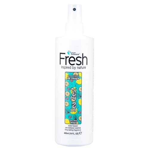 Groom Professional Fresh Sea Zest Hundeparfüm - Hundeparfüm-Spray - Frisches Duftspray für Hunde Gegen Geruch - Frischer Meeresbrise-Duft - Lang anhaltender Duft - Erfrischender Duft, 400ml von Groom Professional