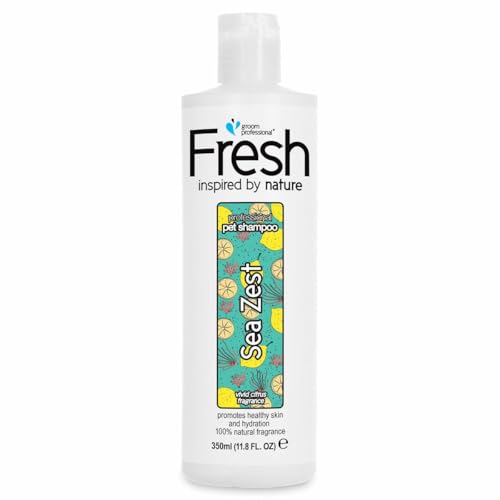 Groom Professional Fresh Sea Zest Hundeshampoo Sensitiv - Natürliches Shampoo für juckende Haut - Empfindliches Shampoo - Stellt Geschädigtes Fell Wieder Her - Fördert Gesunde Haut, 350ml von Groom Professional