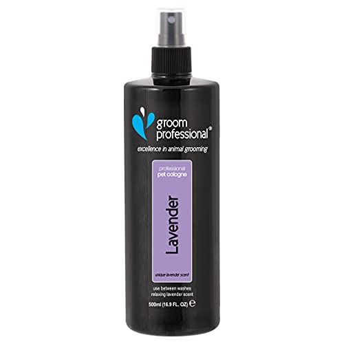 Groom Professional Lavender Hundeparfüm - Hundeparfüm-Spray - Frisches Duftspray für Hunde Gegen Geruch - Entspannender Lavendelduft - Perfekt für Zwischen den Waschgängen, 500ml von Groom Professional