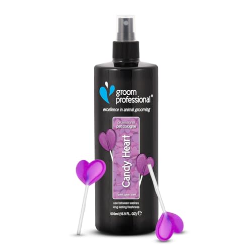 GROOM PROFESSIONAL Valentines Candy Heart Haustier Parfüm, Exzellenz in Sachen Haustierpflege, Hundeparfüm mit dem klassischen Duft von Süßigkeiten, Made in UK, 500ml von Groom Professional