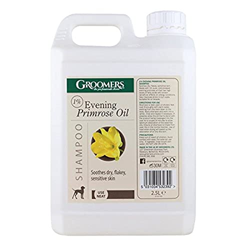 Groomers Evening Primrose Shampoo für Haustiere mit Nachtkerzenöl 2,5 Liter von Groomers