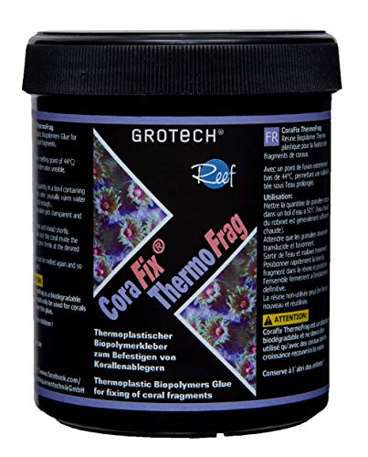 Grotech CoraFix ThermoFrag 200g - Thermoplastischer Biopolymerkleber zum Befestigen von Korallenablegern. von Grotech