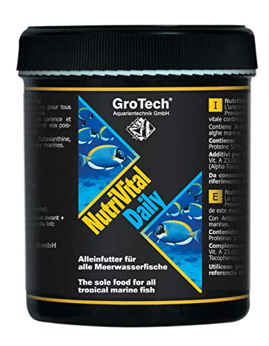 Grotech NutriVital Daily 2-6mm 175g - Alleinfutter für alle Seewasserfische von Grotech