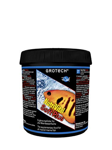 Grotech NutriVital Soft Plus 0,6-0,9mm 175g - Ergänzungsfutter für alle Seewasserfische von Grotech