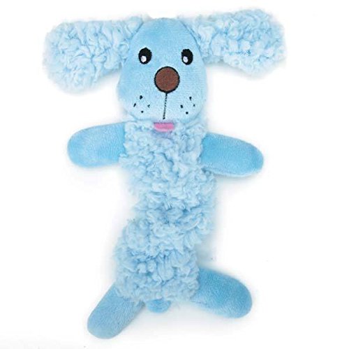 Baby Bark Bungee Stretch Welpe Hundespielzeug Rosa oder Blau Weiches Plüschtier Kleine Welpen (Blau) von Grriggles