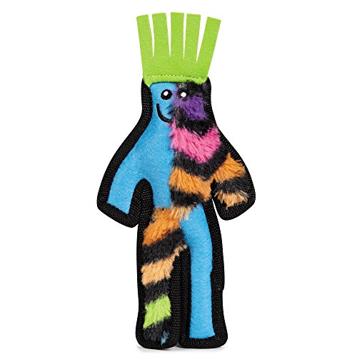 Grriggles Funky Fella Dog Toy, Blue, Medium von Grriggles