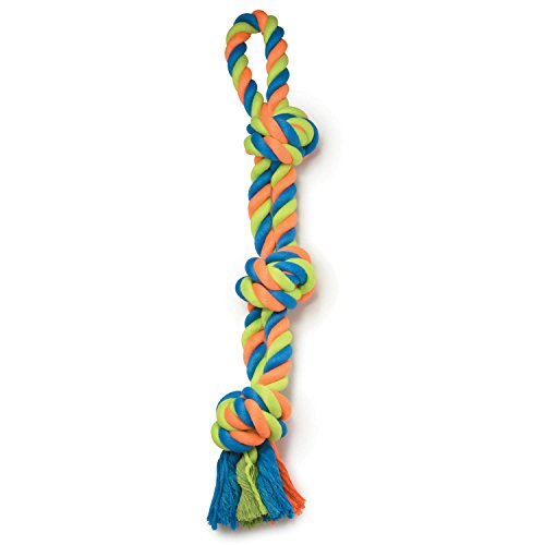 Grriggles Mighty Bright Tug Rugged Rope Dog Chew Toy von Grriggles