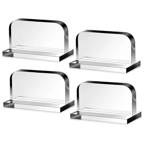 Grtheenumb Fischtankdeckel, 4PCS Aquarium Deckelgriff, transparente Klebstoff -Fischtankgriffe, 1, 4x1.4x2, 4 Acryl für Zuhause von Grtheenumb