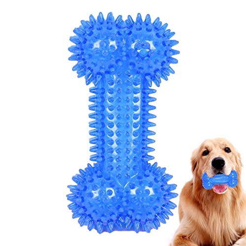 Gruwkue Beißspielzeug für Hunde | Bone-Piercing for Design Zahnreinigung Kauen Hundespielzeug,Interaktives Hundezahnbürsten-Kauspielzeug mit knochendurchdringender Form von Gruwkue
