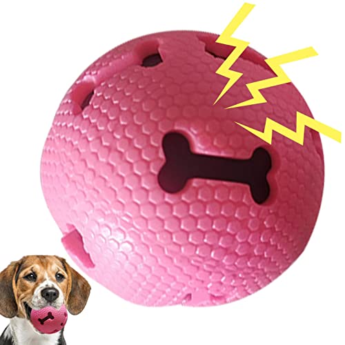 Gruwkue Hundebälle - Hund Apportieren Wurfbälle Draußen Hundespielzeug | Fun Sounds Interaktives Hundespielzeug Welpengeburtstagsgeschenke Elastische Hundebälle für Hunde von Gruwkue