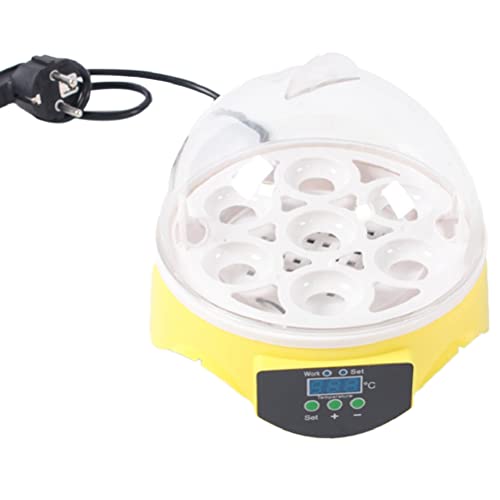 Gsrimgratoe 7 Eier Inkubator Mini Aufzucht Ausrüstung Inkubator Digital Temperatur Inkubator Geflügel Inkubator EU Plug von Gsrimgratoe