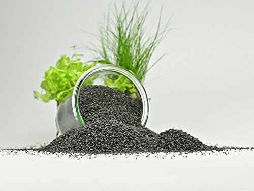 Guemmer Sand - 2,5kg - Aquarienkies, Aquariensand - Verschiedene Körnungen und Farben - Made in Germany - (1-2 mm, Schwarz) von Guemmer