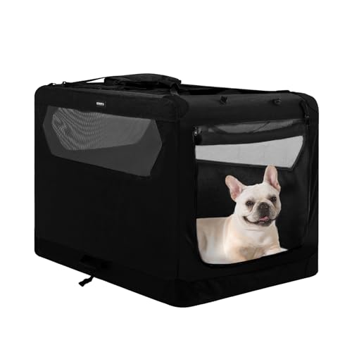 Gulokoka Faltbare Hundebox für große Hunde, 76,2 x 53,3 x 53,3 cm, Schwarz von Gulokoka