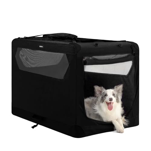 Gulokoka Faltbare Hundebox für große Hunde, 91,4 x 61 x 61 cm, Schwarz von Gulokoka