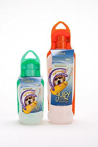 Gulpy Wasserspender für Haustiere, 2 Stück, 590 ml und 284 ml (Farben können variieren). von Gulpy