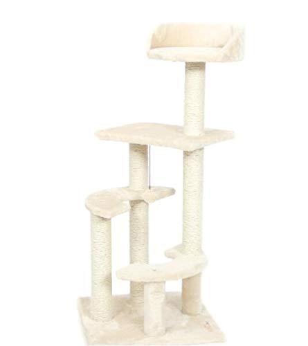 3 Farbe wählen Katzen Baum Turm Haustiere Spielen Baum kratzen Baum Arbre a Chat Klettern Springen Spielzeug Rahmen Haustiere -BEIGE_XL__ von Gulunmun