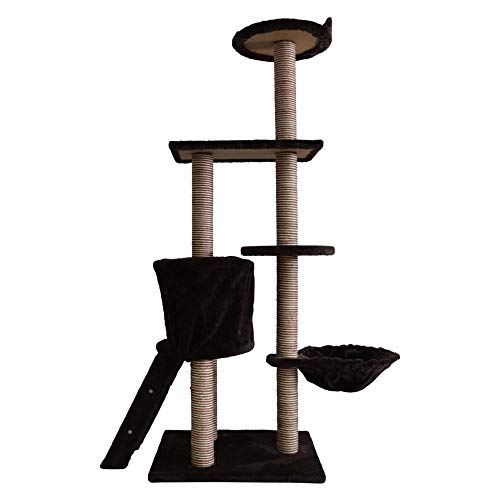 Baumturm Toy Activity Center Scratcher mit Zwinger Brown Play Cat von Gulunmun